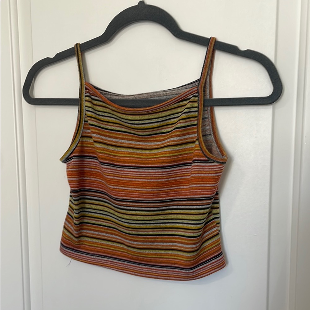 Striped Multicolor Women's Tank Top